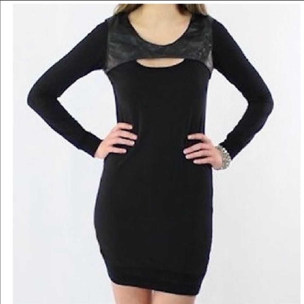 Monrow Black Mini Dress Size Xs
